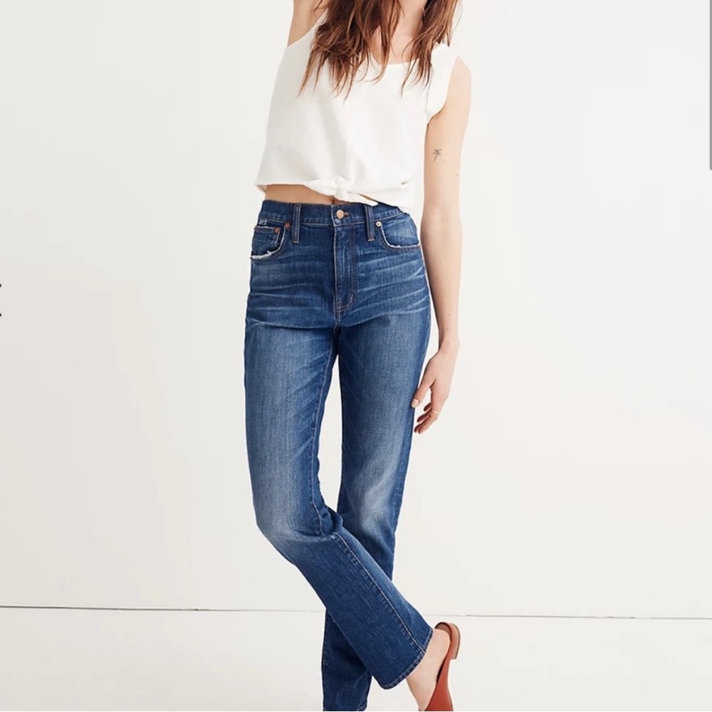 MADEWELL High Rise Slim Boyjean